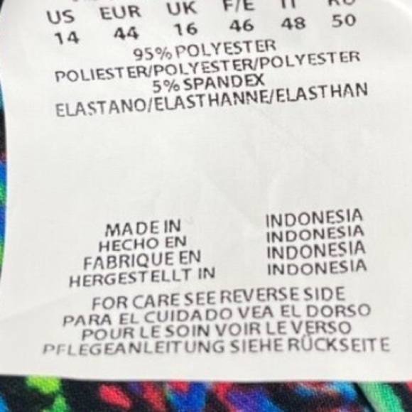 Miraclesuit Women's Stitch It Cleo TankiniV neck swimsuit swimwear Size 16 - Picture 7 of 9